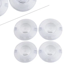 Turn Signal Light Cover Yellow Lens Amber Bulb for Harley Electra Glide