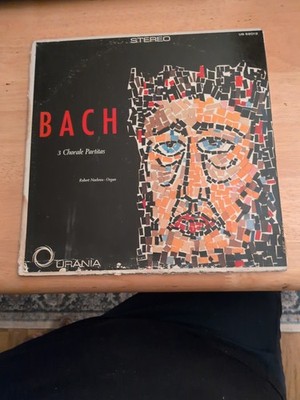 Bach 3 Chorale Partitas LP Urania Record Corp. US 58012 Noehren