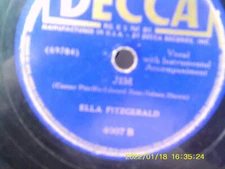 ELLA FITZGERALD 1941 JIM DECCA 4007  PLAYED  VG+