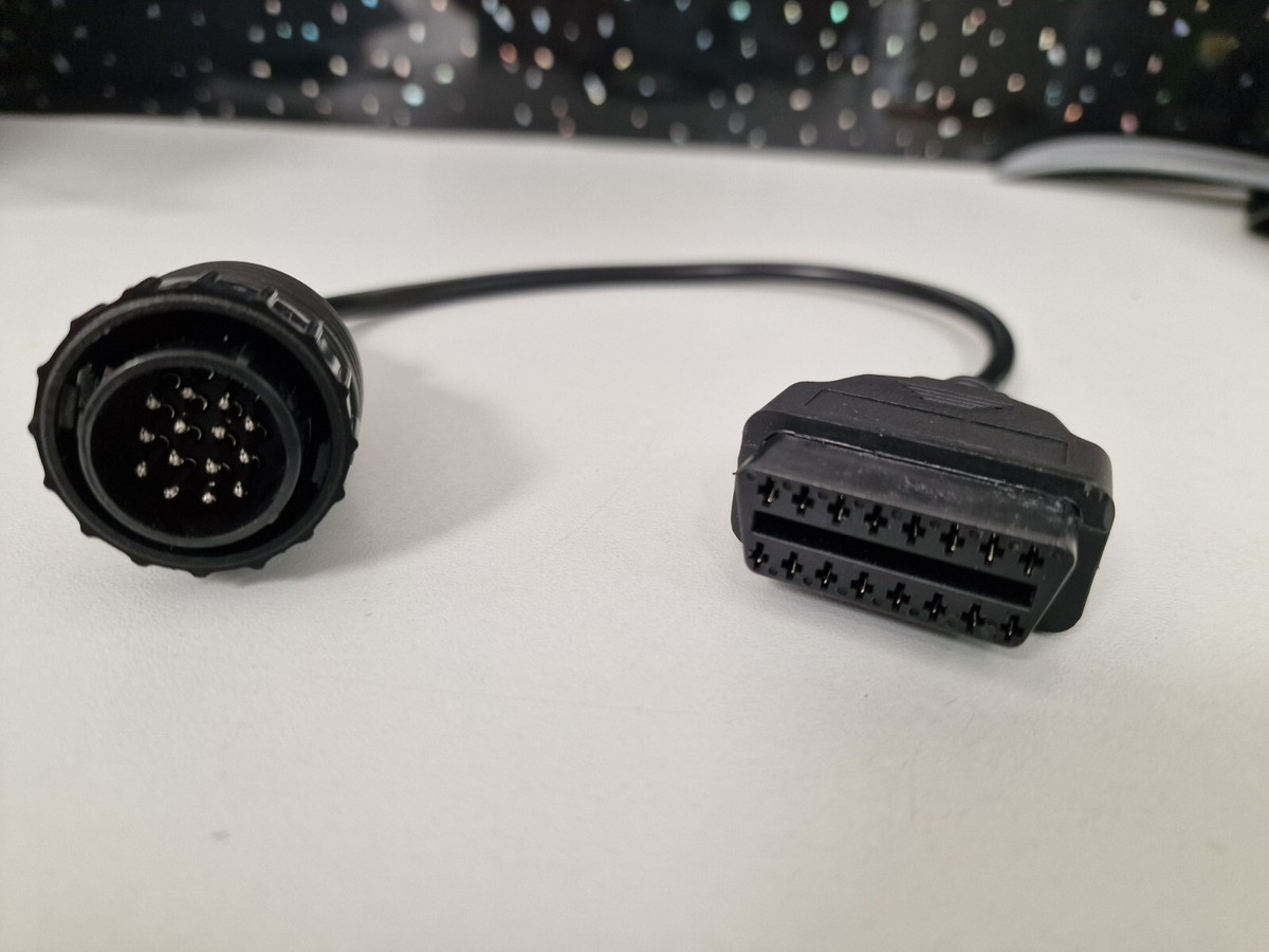 Qiilu 14 Pin to 16 Pin OBD2 Adattatore Connettore Diagnostico