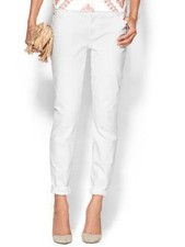 7 For All Mankind The Slim Illusion Skinny Jeans, Stark white SIZE 28   N0115