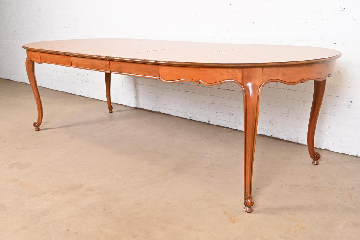 Kindel Furniture French Provincial Louis XV Cherry Wood Extension