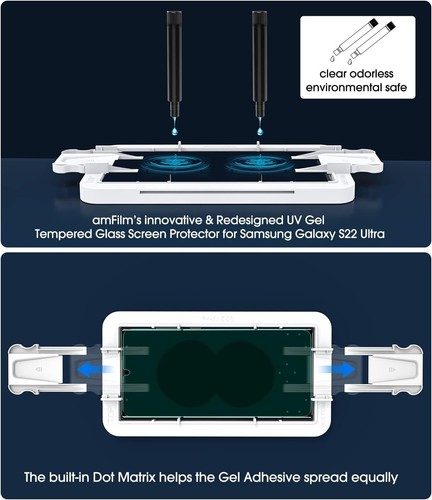 3D Curved Tempered Glass for S22 Ultra Screen Protector Samsung Galaxy 5G 6.8 In - Picture 4 of 7