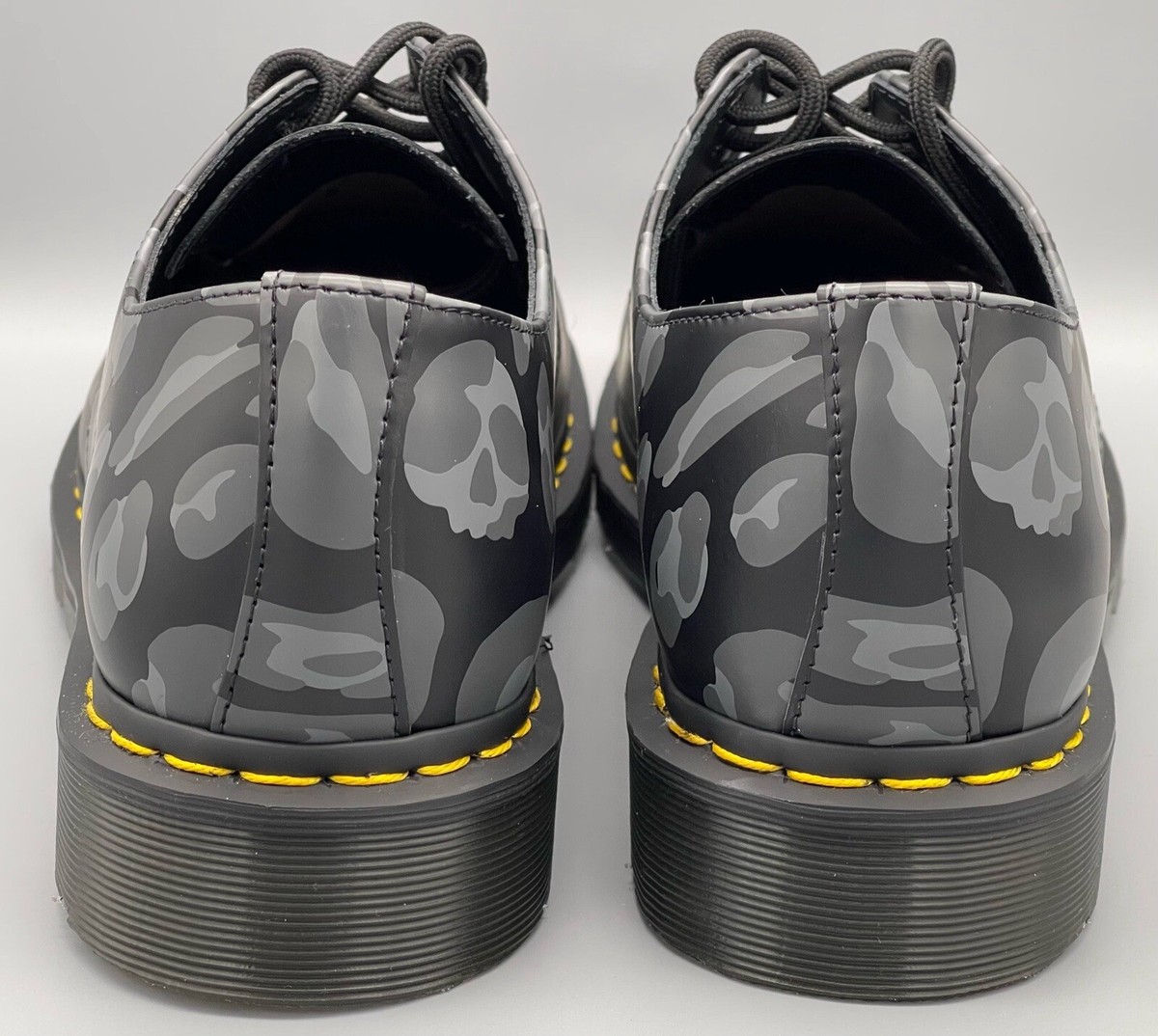 Dr. Martens Doc Skull Leopard Print Oxfords Black Men Size 8 & 11 27686 New Dr. Martens 1461 Skull Leopard Print Oxfords | Mercari main image 3