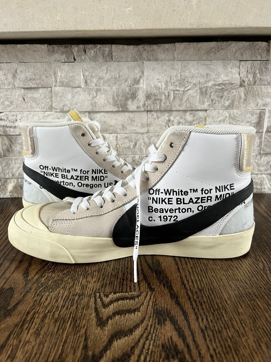 Size 9 - Nike Blazer Mid x OFF-WHITE The Ten 2017 NO BOX NO