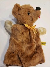 Character Company 60s Vintage Plush Teddy Bear Hand Puppet