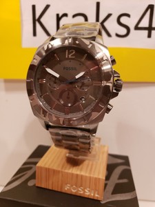 fossil privateer sport chronograph smoke stainless steel watch
