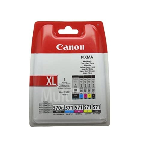 CANON PGI570XL 571 Ink Cartridges Multipack Black Cyan Magenta Yellow MG7753 mg - Image 10