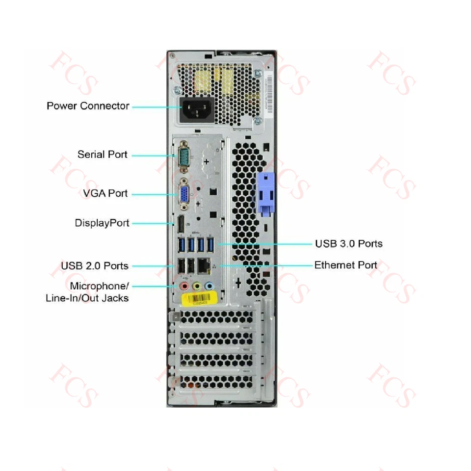 FAST LENOVO M92p COMPUTER DESKTOP PC INTEL i5 3470 @ 3.20 WIFI 8GB RAM 500GB HDD - Image 4 of 4