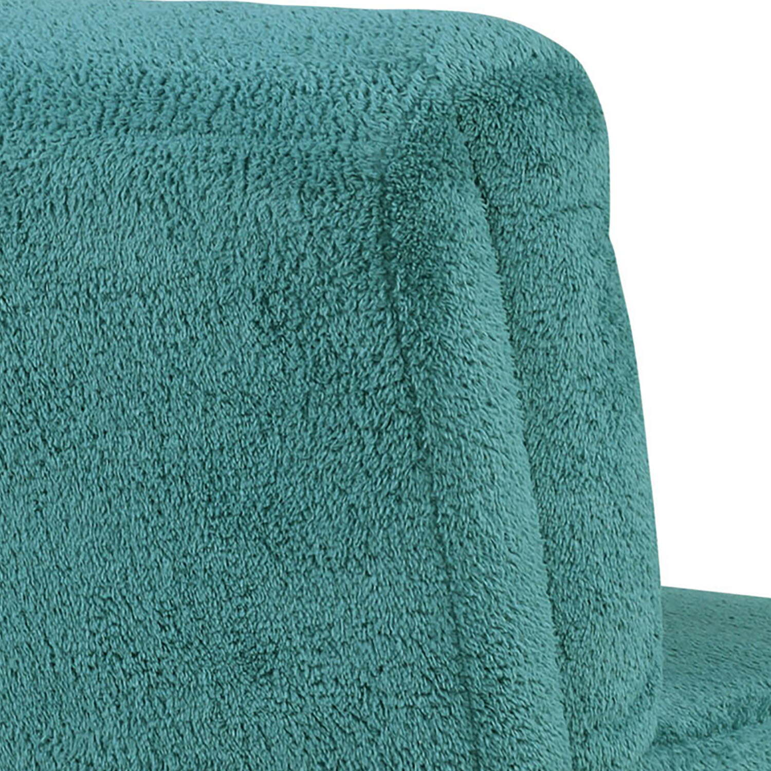 Modern Upholstered Lounge Chair with Wood Legs, Teal Accent Chair for Room