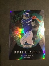 2022 Prizm Draft Baseball Henry Bolte Silver Brilliance Insert Oakland Athletics