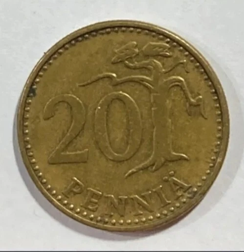芬兰 Finland 20 Penniä Coin 1982 Suomen Tasavalta - Image 2 of 4