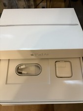 Apple Ipad Air  new charger and charging cab Empty Box - Ipad Not Included 