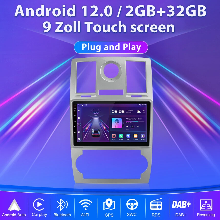 Android 13 CarPlay Autoradio Bluetooth GPS WiFi DAB für Chrysler 300C 2004-2007 - Bild 2 von 4