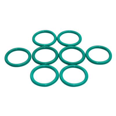 Wire Dia 2/2.4mm Fluorine Rubber O Rings Gaskets Oil Seals Washer Green/Brown
