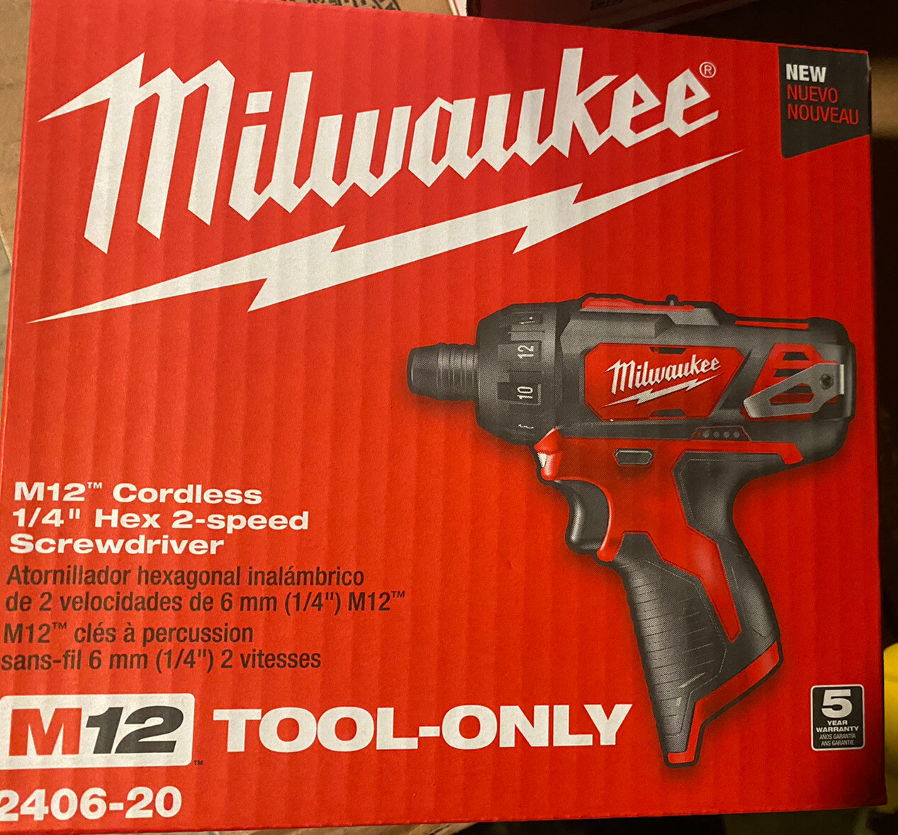 Milwaukee 2406-20 M12 1/4\