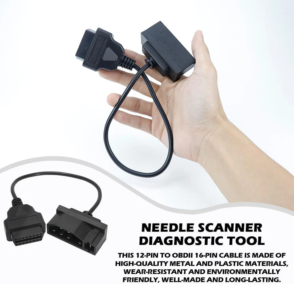 Adaptador de cabo leitor de código scanner para ferramenta de reparo de motor Ford 7 pinos OBD1 para OBD2 - Imagem 2 de 4