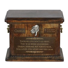 Bloodhound Large Urn With The Image Of A Dog Art-Dog