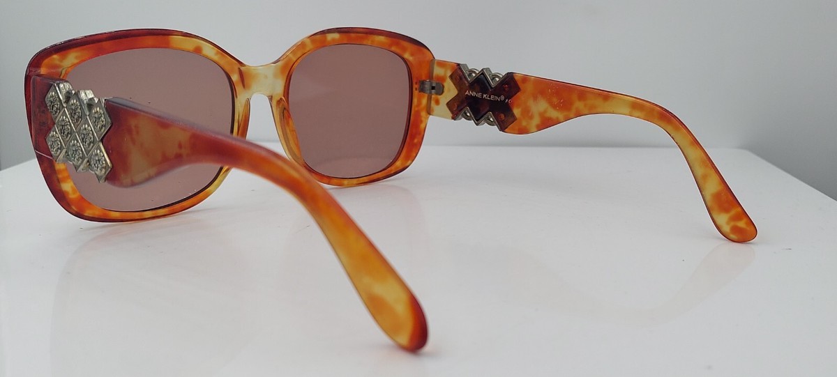 Anne Klein Slim Oval Sunglasses Cream NWT Brown Lens Retro Look Anne Klein Sunglasses - Etsy main image 3