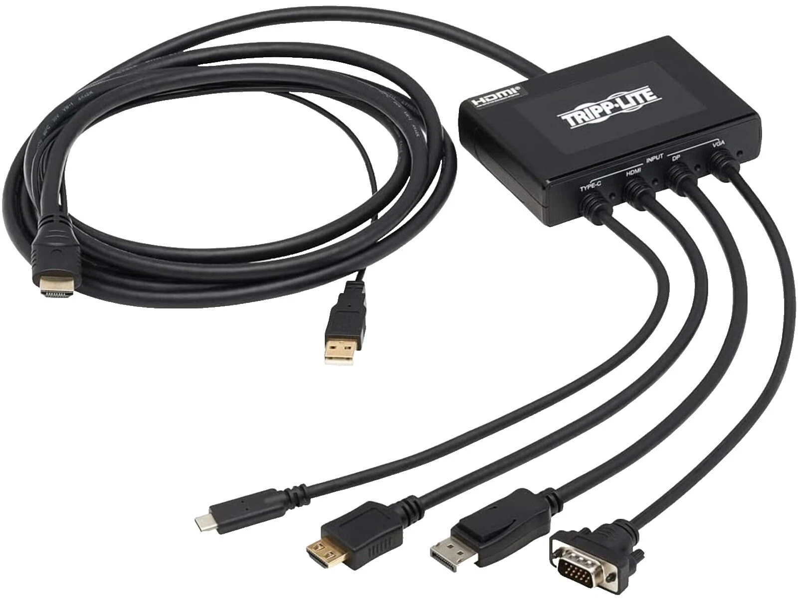 Tripp Lite 1:4 монитор/AV кабели и адаптеры