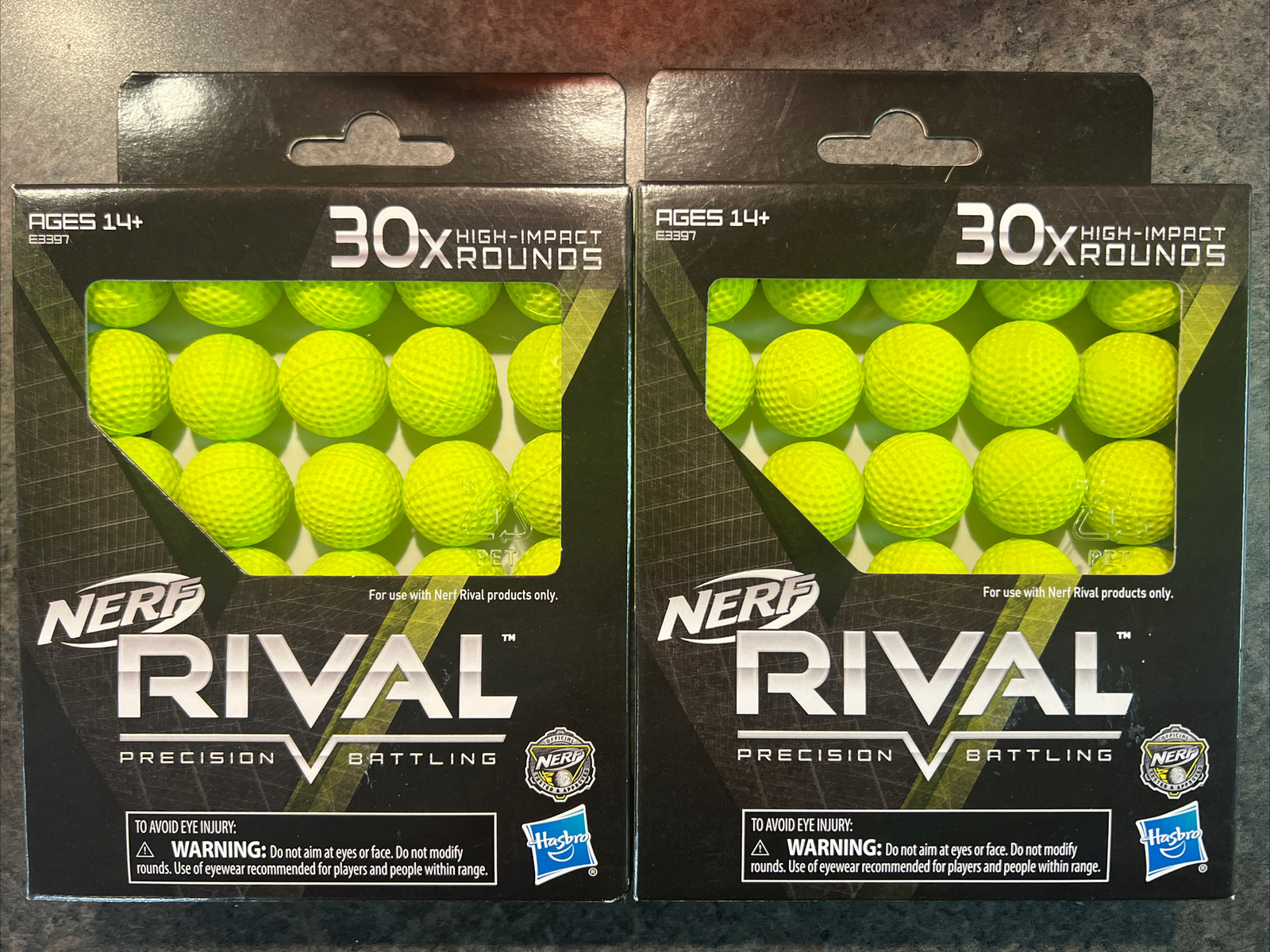 Nerf Mini Rival Rounds (x2) Hasbro Nerf Rival 30x Precision High-Impact Rounds 30 Count Free ...