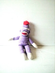 purple sock monkey