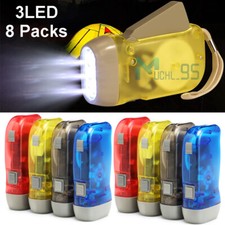Hand Crank Flashlights No Battery Flashlight Self Powered Charging Dynamo Torch