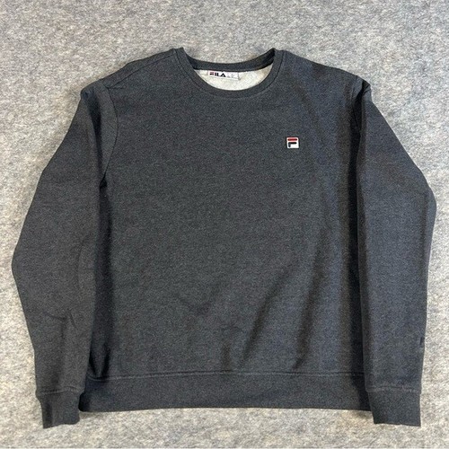 Fila Men's Pullover Sweatshirt Gray XXL - Picture 2 of 6