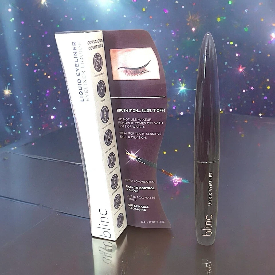 Delineador de ojos líquido tubo BLINC en negro 6 ml 0,2 fl oz nuevo en caja Foto 4 de 4