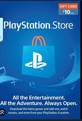 $10 PlayStation Network USD Card PSN US Store Card PS4 PS5