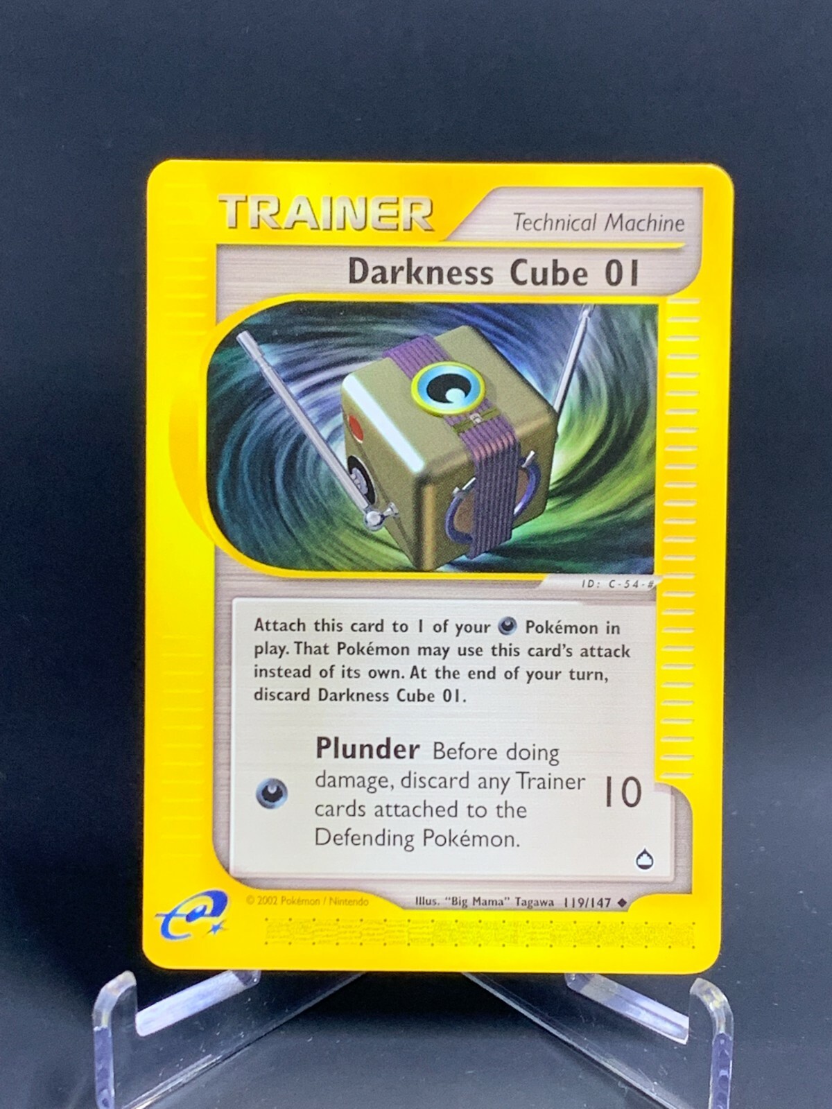 Pokemon Aquapolis Trainer Darkness Cube 01 119/147 Regular LP