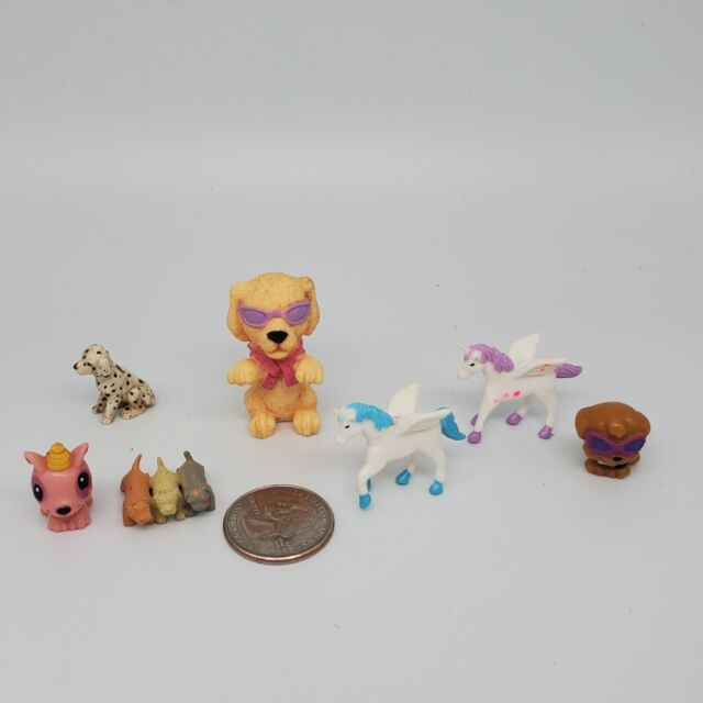 Lot Of Tiny Toys Mixed Lot Unicorns Dalmatian Cool Dogs Puppy Litter Cake Topper