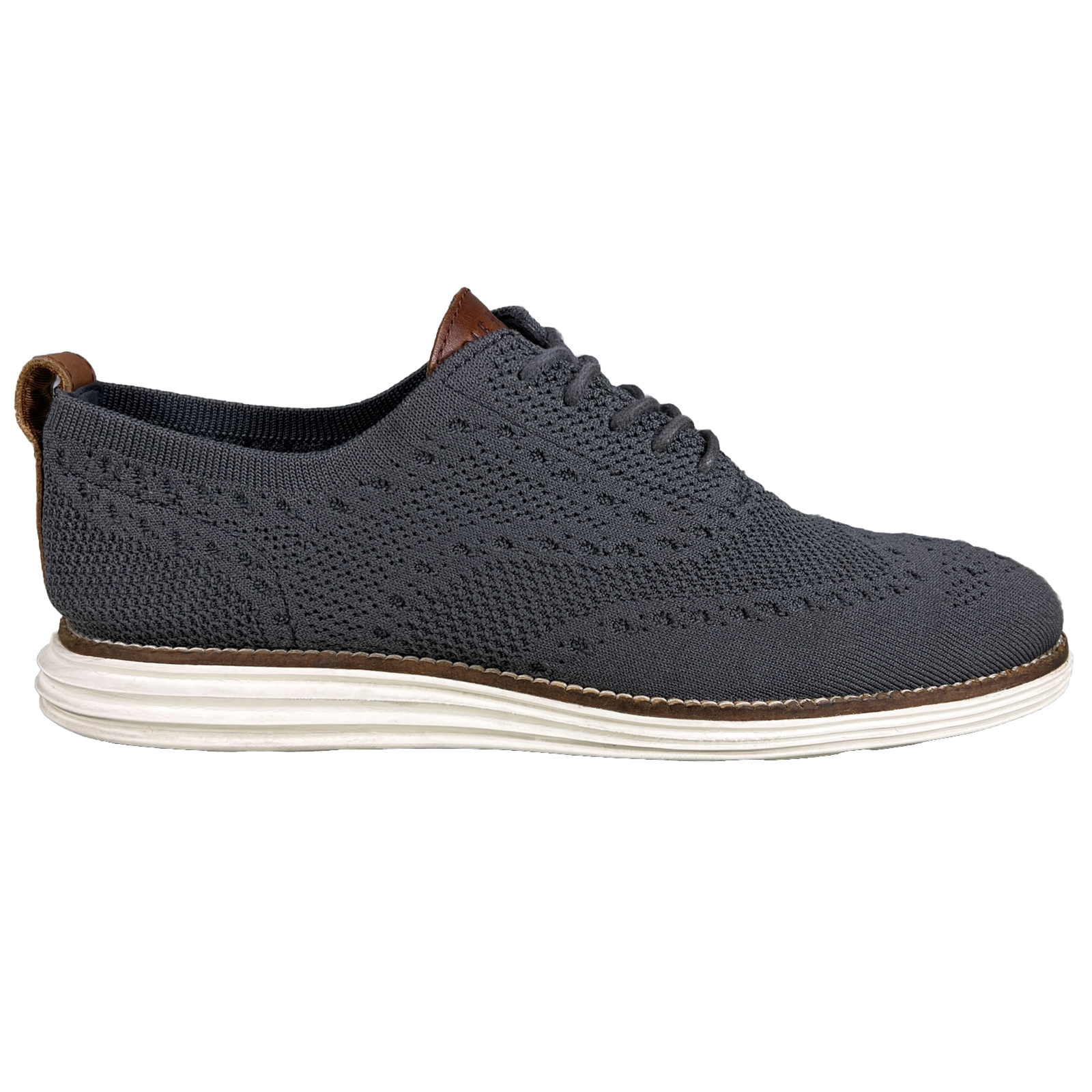 SAOLA Cole Haan originale Grand StitchLite punta alare grigio Oxford