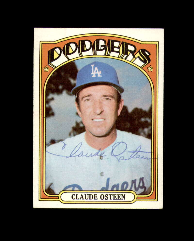 Angeles Hand Sign Claude Osteen Hand Signed 1972 Topps Los Angeles Dodgers Autograph | eBay