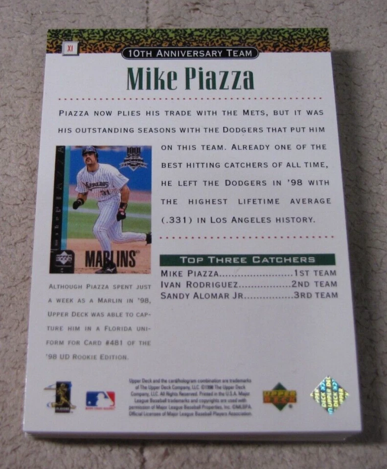 1999 Upper Deck 10th Anniversary Team Baseball Inserts (Pick Choose Complete) - Image 2 of 2