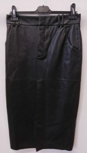 Faux Leather Formal Regular Size Skirts for Women