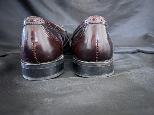 DEXTER Men’s Dress Shoes Burgundy Leather Wingtip Tassel Loafers Sz 9.5 D - Picture 8 of 10