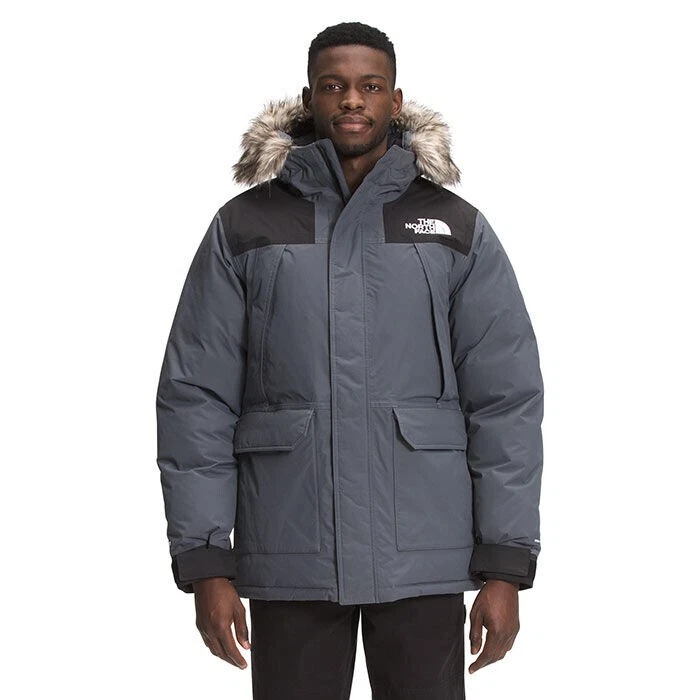 The North Face McMurdo Parka II Waterproof Goose Down Coat Vanadis Grey-Large