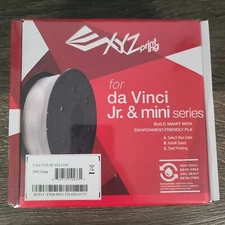 XYZPrinting Da Vinci Jr. PLA 600g FILAMENT 3D Printer - Clear Yellow - New