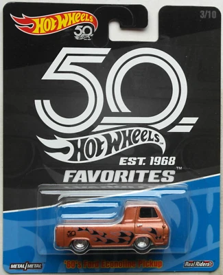 Hot Wheels 60´s Ford Econoline Pickup 50th Anniversary Neu/OVP HW Real Riders - Bild 1 von 4