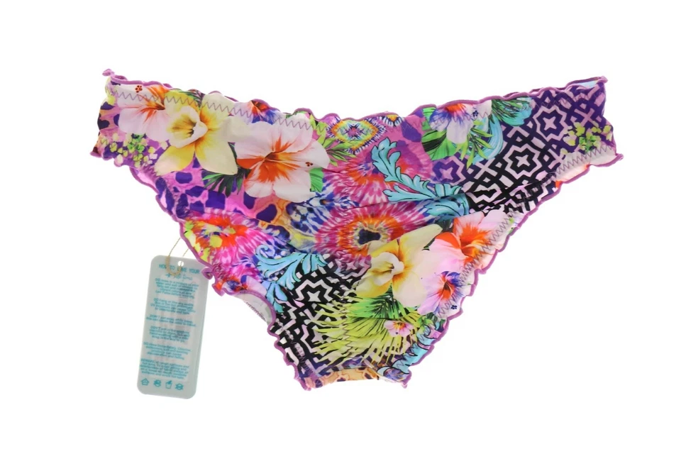 Luli Fama 267625 Women Multi Bikini Bottom Swimwear Size SM - Image 2 of 2