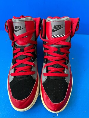 Nike Court Tranxition High Top Sneaker Sz 10 Red Black Gold  display picture 2