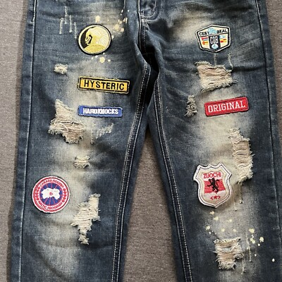 SO SOSOO JEANS 1971 デニムジーンズ SoSoo Jeans 1971 Vintage Y2K Ripped Distressed Straight