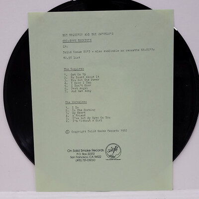 RARE 1982 CHI-TOWN SHOWDOWN Test Pressing ESQUIRES & NARVELOWS Solid Smoke 8017