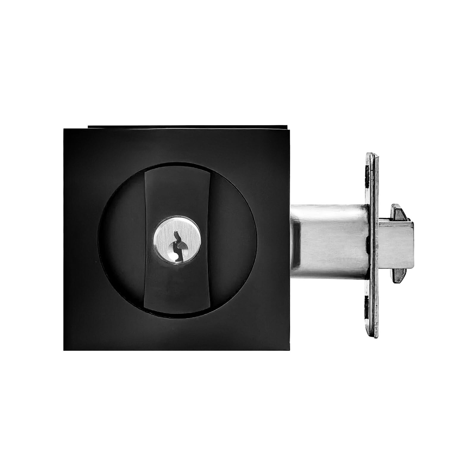 Pocket Door Lock with Key for Privacy in Bathroom Bedroom Sliding Doors-image