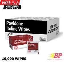 Wholesale Lot Ever Ready First Aid Povidone Iodine Wipes – 10,000 Wipes