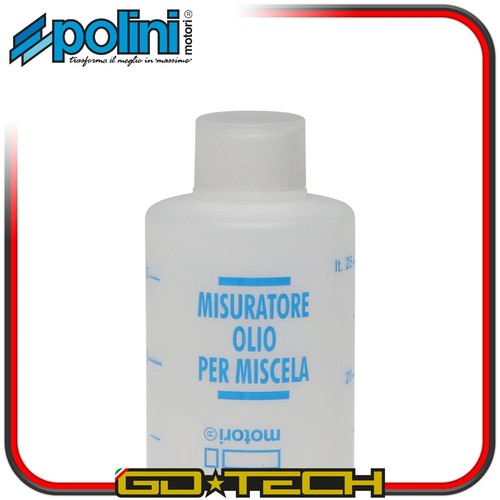 MISURINO OLIO MISCELA GRADUATO POLINI con TAPPO 250ml DOSATORE per SCOOTER VESPA - Foto 4 di 12