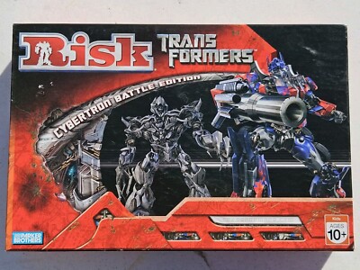 Risk Transformers board game USED complete Parker Brothers Cybertron Battle Ed.