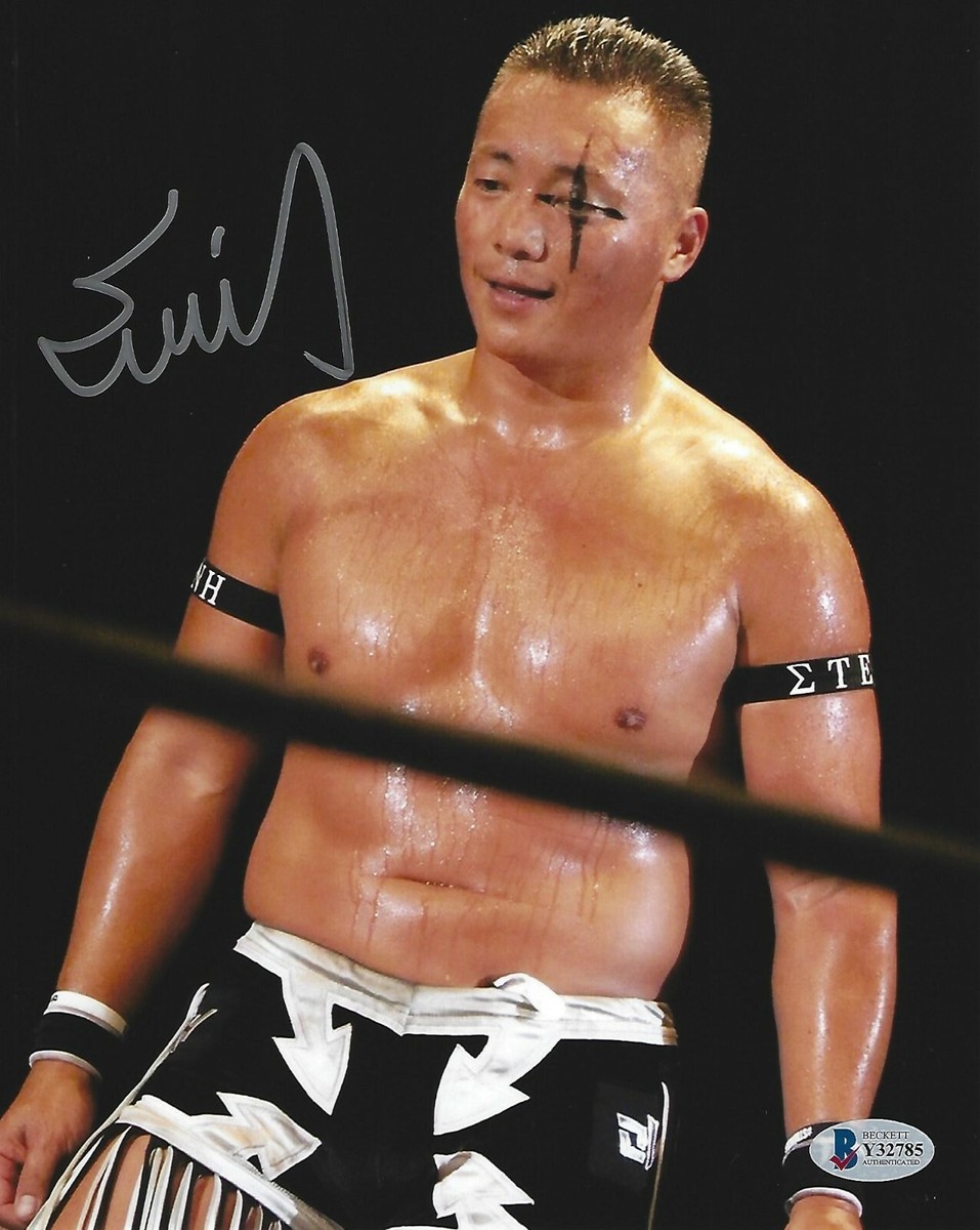 Cima Signed 8x10 Photo BAS COA AEW Dragon Gate WCW Wrestling