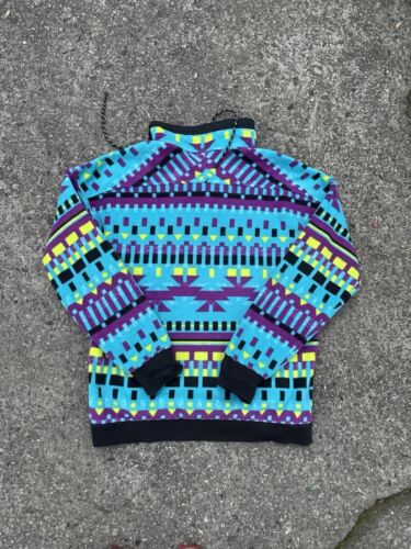 Rare Columbia Powder Keg Fleece Blue Lapis Purple Pullover Jacket🏜️- Size S✅ - Picture 4 of 4